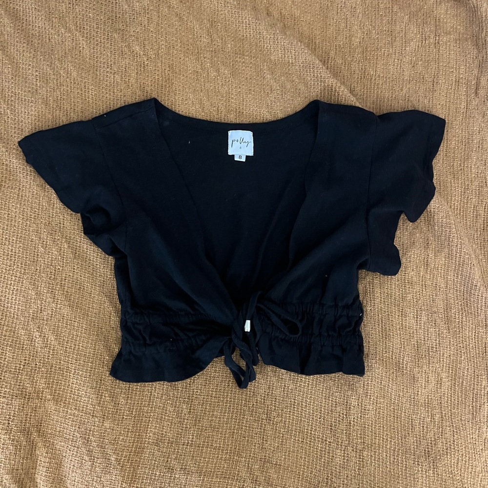 Black crop top